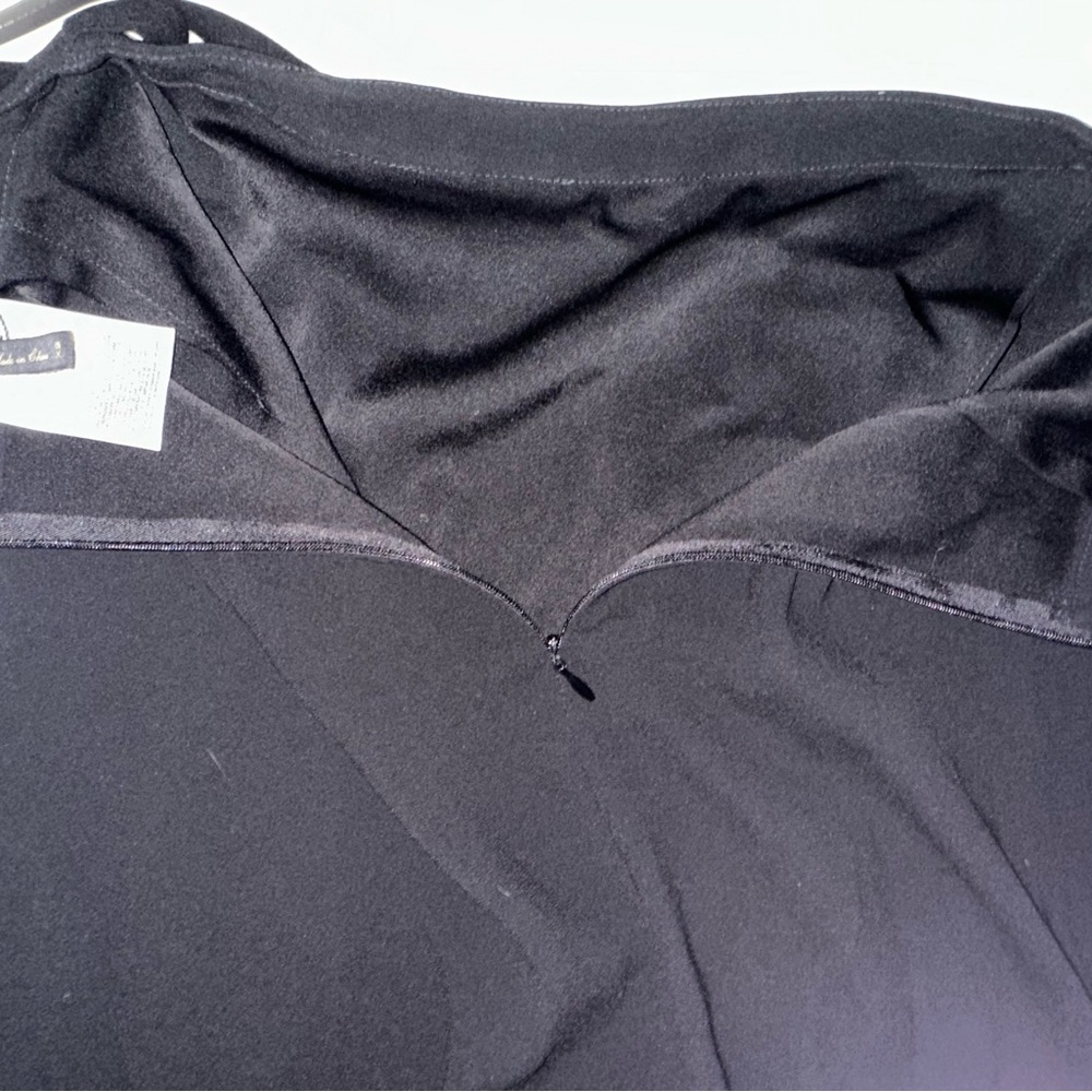 BCBG MAXAZRIA black asymmetrical wrap around skirt - Picture 13 of 14